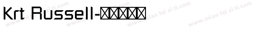 Krt Russell字体转换